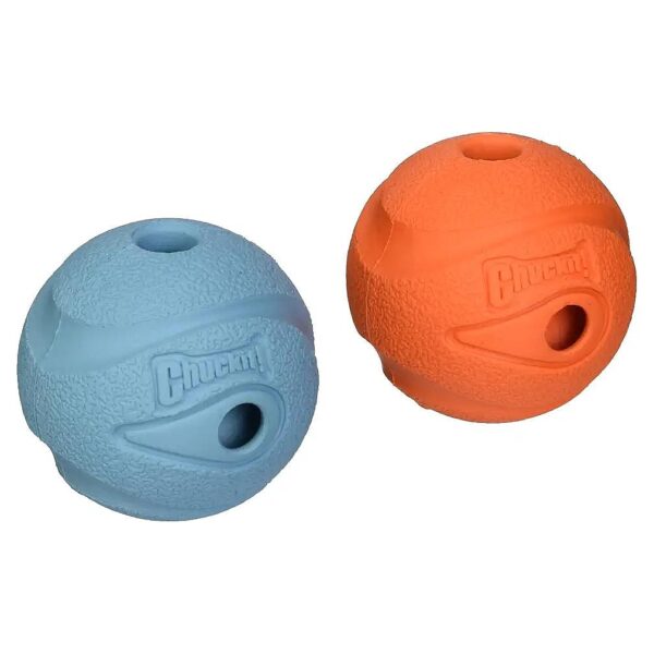 Chuckit Ball Dog Toy Medium Size Whistler for Average Dogs with Fun Noisy Play