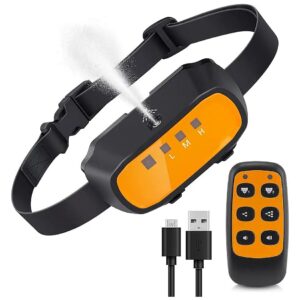 Citronella Collar with Remote Control and 3 Spray Levels for Efficient Dog Training