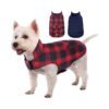 Classic British Style Dog Coat Warm Dog Clothing Waterproof Dog Winter Jacket