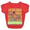 Classic Cartoon Style Dog T-Shirt with Scooby Doo Munchies Design for Large Dogs