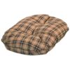 Classic Cream Check Quilted Mattress for Small Breeds Made from 100% Cotton