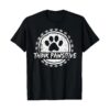 Classic Fit Dog Paw Print T-Shirt