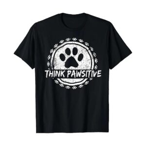 Classic Fit Dog Paw Print T-Shirt