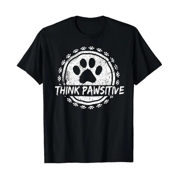 Classic Fit Dog Paw Print T-Shirt