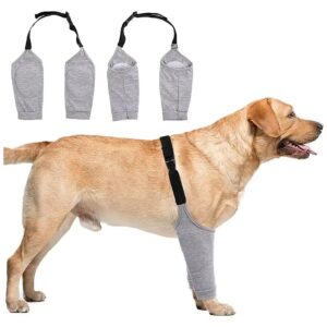 Classic Grey Dog Surgery Recovery Suit for Medium Large Dogs