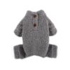 Classic Grey Teddy Fleece Dog Sweaters for Small Dogs and Cats