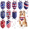 Classic Independence Day Dog Bandanas 4th of July Dog Accessories for Dogs