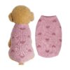 Classic Knitted Puppy Sweater for Small Dogs with Heart Pattern and Comfortable Fit