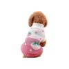 Classic Knitwear Turtleneck Puppy Clothing Pink Heart Pattern for Small Dogs