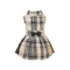 Classic Plaid Dog Outfit with Comfortable Fabric for Small Breeds