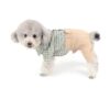 Classic Plaid Pattern Cotton Shirts for Small Dogs Brown Boys Clothing