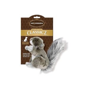 Classic Squirrel Toy with Squeakers for Puppy Play and Teething