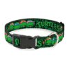 Classic Turtle Shell Collar for Small to Medium Dogs on Adjustable Poly Strap