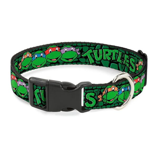 Classic Turtle Shell Collar for Small to Medium Dogs on Adjustable Poly Strap