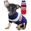 Classic Turtleneck Knitted Dog Sweater for Small Dogs