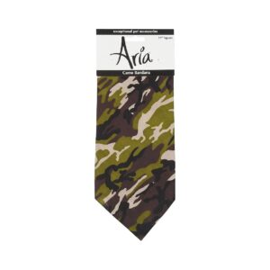 Classic and Practical Green Camouflage Dog Bandana