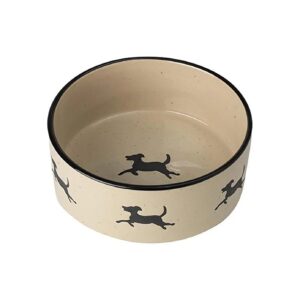 Cleaning Friendly Dishwasher Safe Stoneware Dog Bowl for Large and Medium Dogs