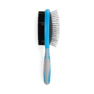 Clear Ergo Double Sided Brush for Pet Grooming and Smoothing Coat