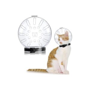 Clear Respiratory Cat Helmet with Soft Resin Muzzle for Easy Cat Grooming