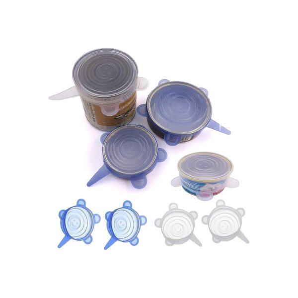 Clear Silicone Can Lids for Dog and Cat Food Reusable and Expandable