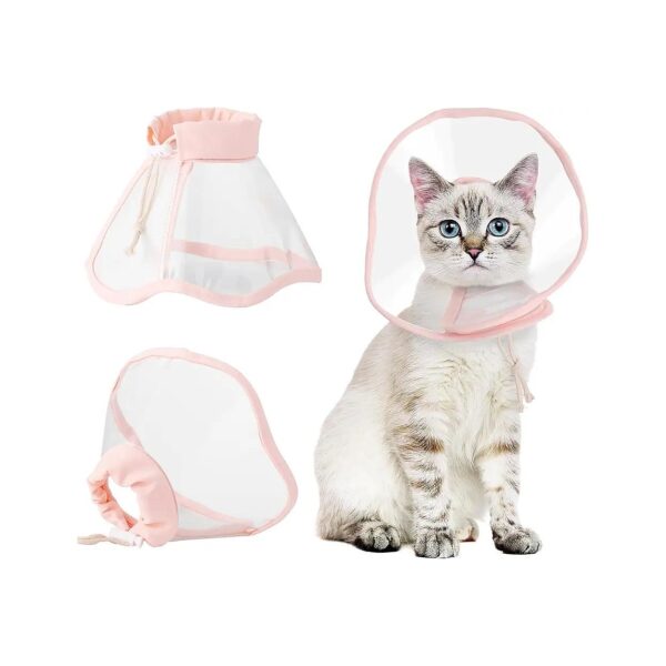 Clear and Gentle Cat Surgical Collar for Reduced Anxiety and Stress