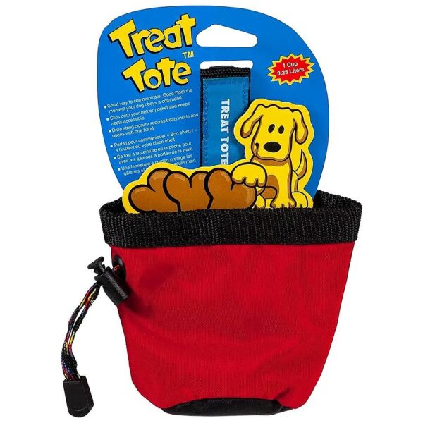 Clip-On Dog Treat Pouch for Puppy Training with 1 Cup Capacity and Assorted Colors