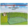 Coated Steel Pet Playpen with Foldable and Portable Design for Easy Storage