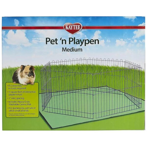 Coated Steel Pet Playpen with Foldable and Portable Design for Easy Storage