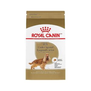 Cocker Spaniel Adult Dry Dog Food with Unique Kibble Shape for Easy Consumption