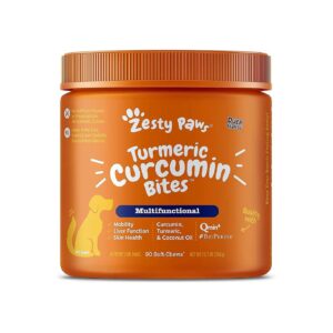 Coconut Oil and Turmeric Curcumin for Hypoallergenic and Anti-Inflammatory Dog Soft Chews