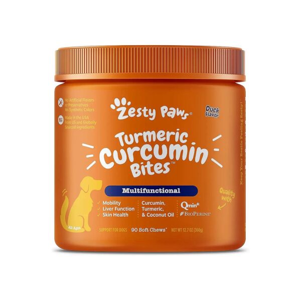 Coconut Oil and Turmeric Curcumin for Hypoallergenic and Anti-Inflammatory Dog Soft Chews