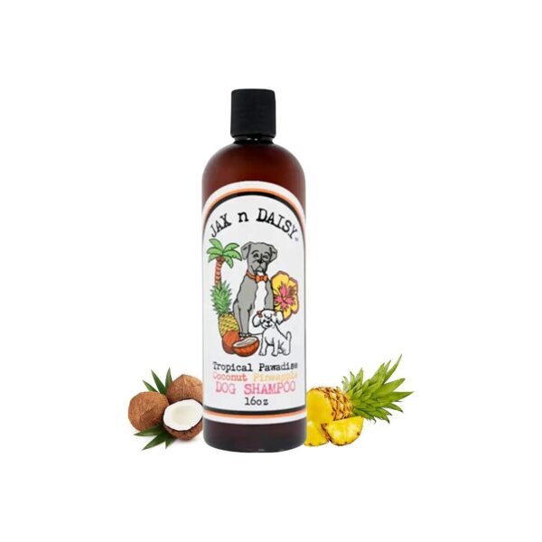 Coconut Pineapple Dog Shampoo with Essential Oils for Puppy and Adult Dogs