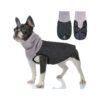 Collar Dog Jacket with Adjustable Hook Loop for Small Dogs Warm Winter Coat