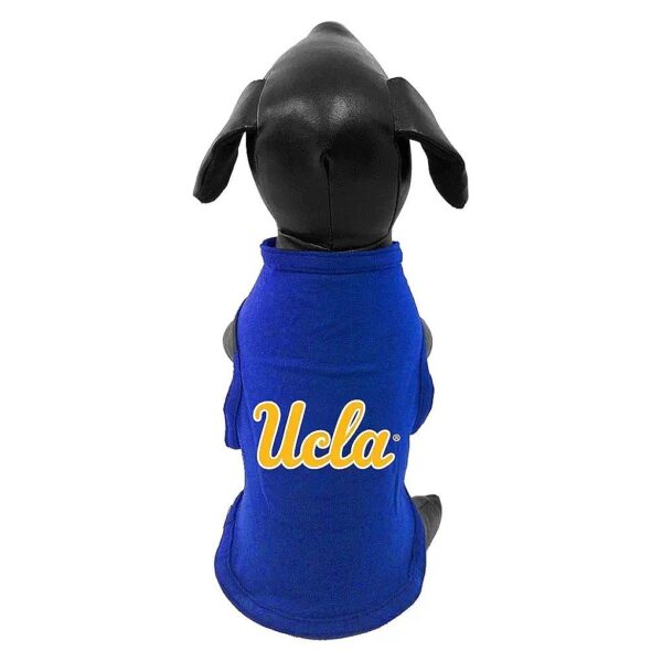 College Team Emblem Embroidered Cotton Lycra Canine Tank Top for Pet Wear and Accessories