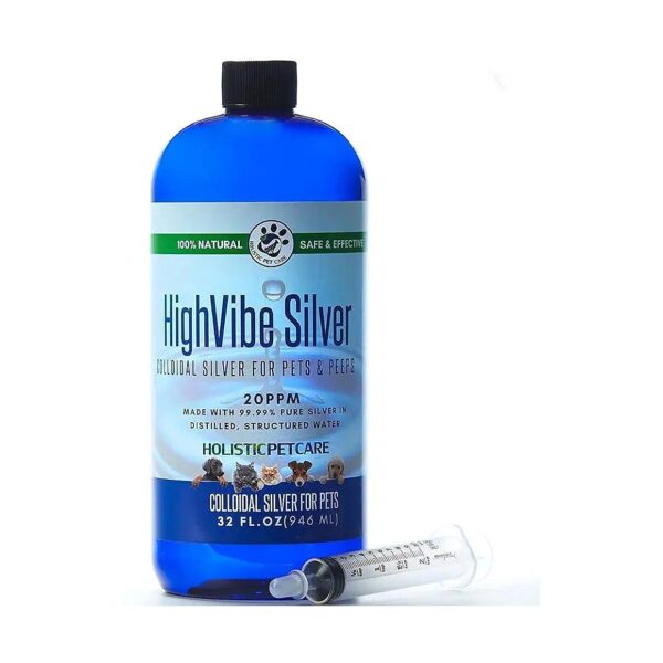 Colloidal Silver Pet Products, HighVibe Silver 32 oz Pellets for Dogs And Cats