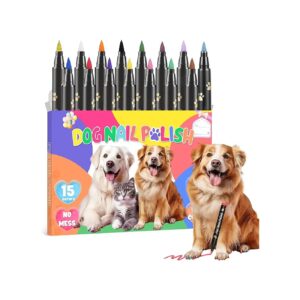 Color Dog Nail Polish Set with Quick Dry and Easy Removal for Pet Nail Art