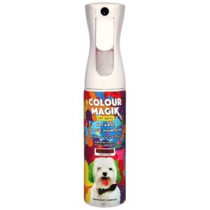 Color Safe Temporary Dog Hair Color Spray for Propellant Free Deep Maroon