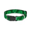 Color Stacked Shamrocks Green Collar for Large Breeds 15-26