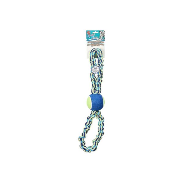 Colorful Bungee Rope Dog Toy for Strong Jaw and Aggressive Play