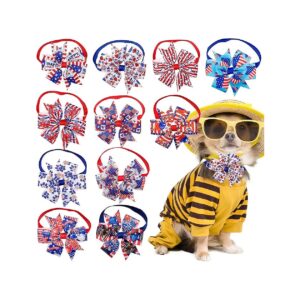 Colorful Butterfly and Pinwheel Designed Dog Bow Ties for Small and Medium Size Pets