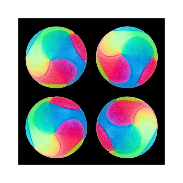 Colorful Glow-in-the-Dark Dog Balls LED Light Up Tennis Ball Pet Fun Toys