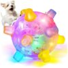 Colorful Jumping Activation Ball for Dogs with Light and Music 5inch