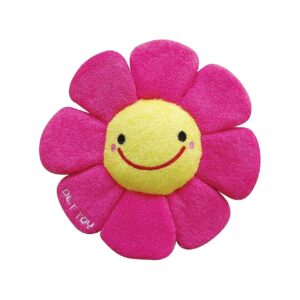 Colorful Pink Flower Dog Toy for Small Breed Soft Plush Toy