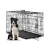 Comfort-Designed Dog Kennel with Wire Frame and Leak-Proof Tray