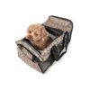 Comfort Designer Collapsible Travel Pet Carrier for Medium Dogs with Plaid Design