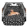 Comfort Dog Cargo Liner for SUVs Sedans Trunks Vans with Quilted Padded Bumper Flap Paw