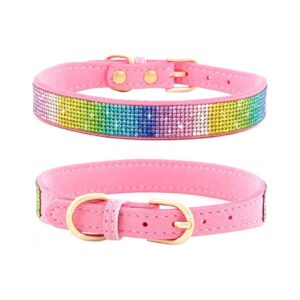 Comfort-Fit Bling Dog Collar with Sparkling Crystal Diamonds for Emotional Pet Wear