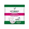 Comfort Fit Dog Diapers for Female Dogs in Medium Waist Size 5-5 Inches