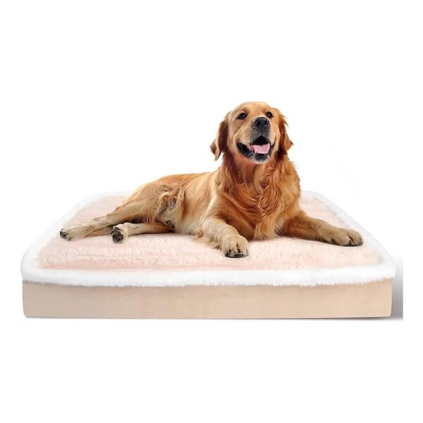 Comfort Orthopedic Dog Bed with Waterproof Lining and Cushioned Sleeping Surface