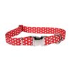 Comfort and Action in Red Polka Dot Polyester Dog Harness Medium 15 25 Chest Size